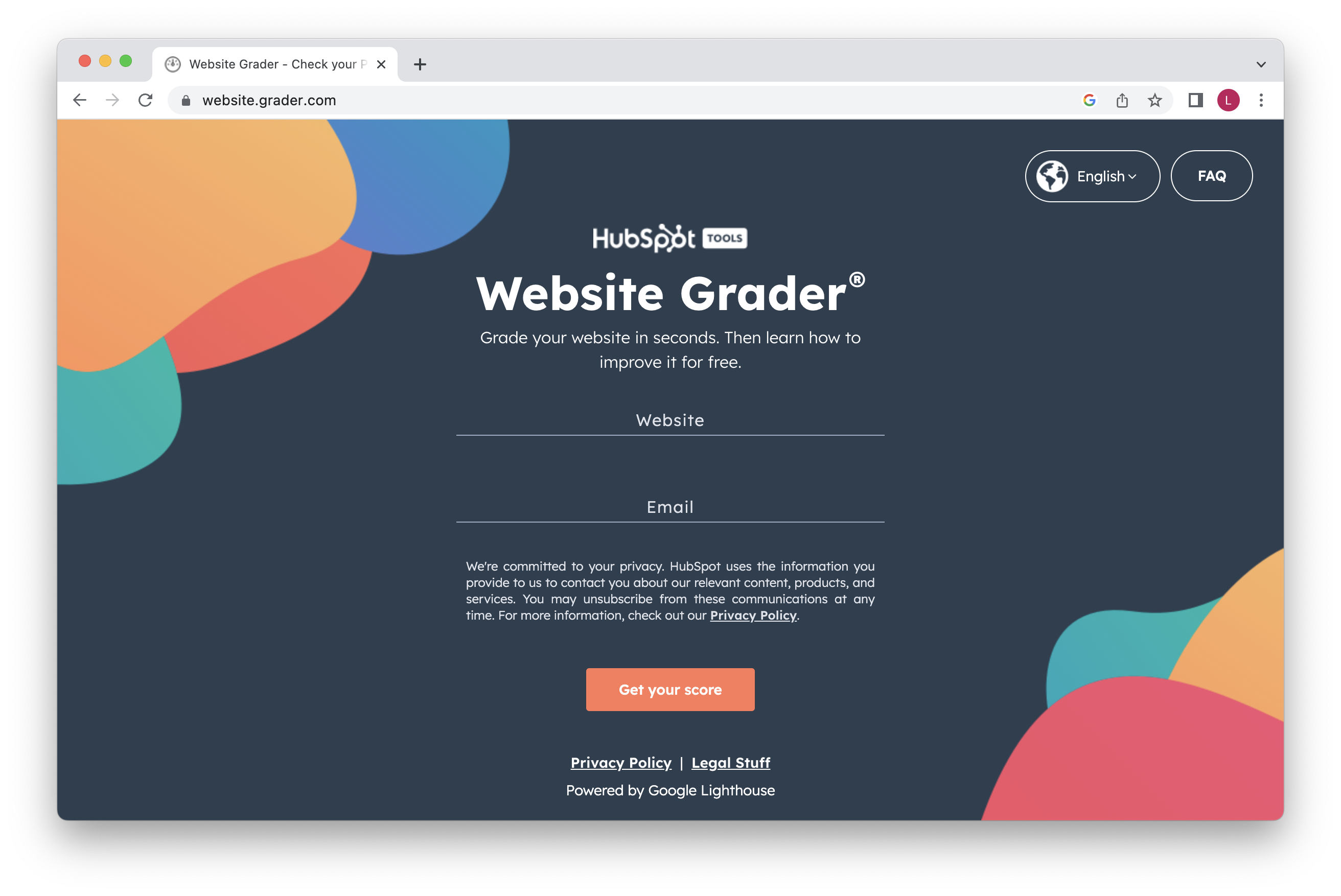 Using HubSpot's Website Grader Tool