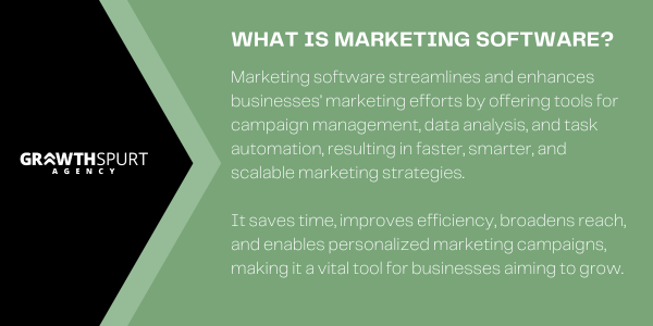 Marketing Software definition from Growth Spurt